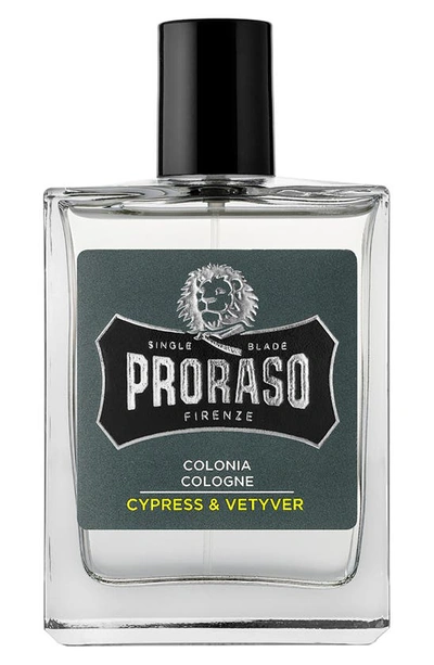 Proraso Cologne - Cypress & Vetyver Scent, 3.4 Oz.