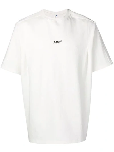 Ader Error Logo Print Oversized T-shirt In White