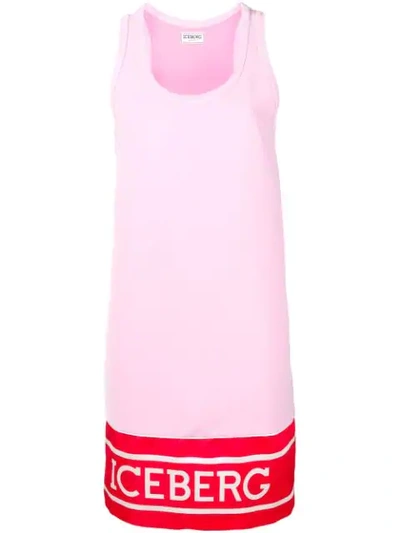 Iceberg Kleid Mit Logo-print - Rosa In Pink
