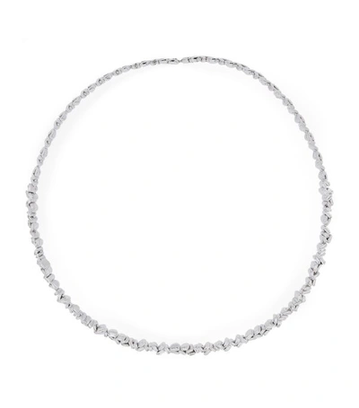 Suzanne Kalan Yellow Gold And Diamond Fireworks Collar Necklace In White