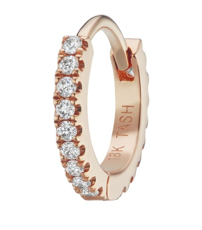 Maria Tash 6.5mm Diamond Eternity Ring Ro In Rose Gold