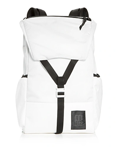 Topo Designs Y-pack Nylon Backpack In White