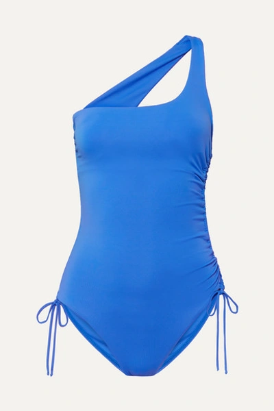 Melissa Odabash Polynesia One-strap One-piece Swimsuit In Cobalt Blue