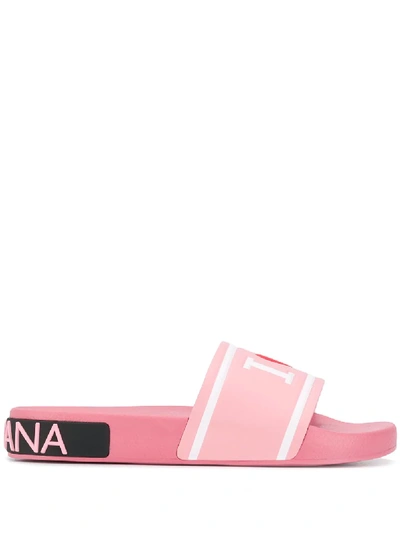 Dolce & Gabbana 'saint Barthes' Pantoletten - Rosa In Pink