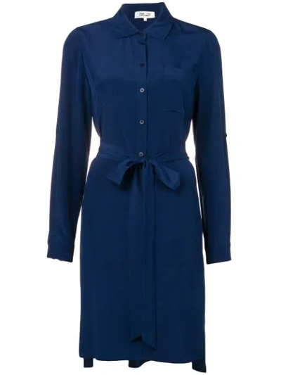Diane Von Furstenberg Prita Shirt Dress - Blue