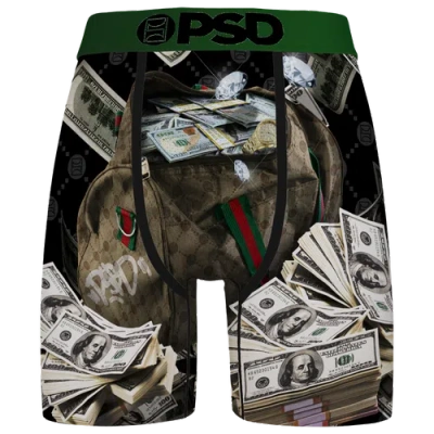 Psd Mens  Catch A Bag Briefs In Black/green