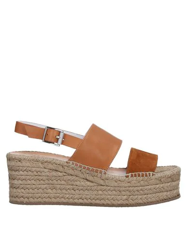 tan leather espadrille wedges