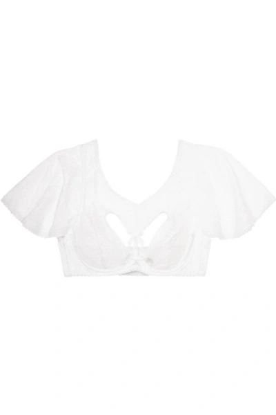 Agent Provocateur Fee Cutout Lace Underwired Bra In White