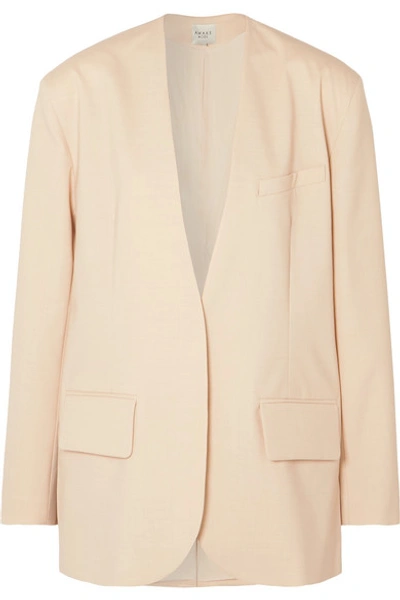 A.w.a.k.e. Scully Wool-blend Blazer In Beige