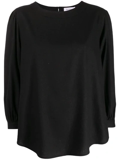 Rodebjer Curved Loose Top In Black