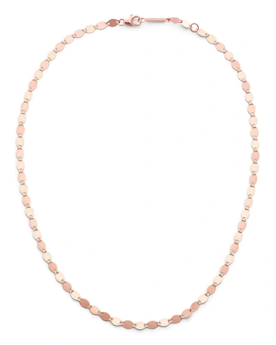 Lana 14k Large Nude Chain Choker Necklace In Rose Gold