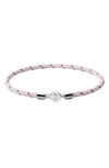 Miansai Nexus Rope Bracelet In White/ Red