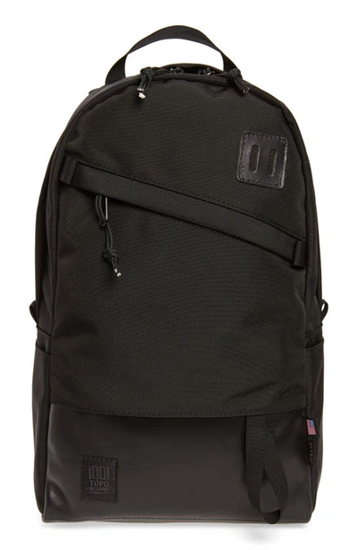 Topo Designs Daypack Cordura Nylon Backpack In Black