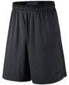 Nike 'fly' Dri-fit Training Shorts In Dark Grey Heather/black
