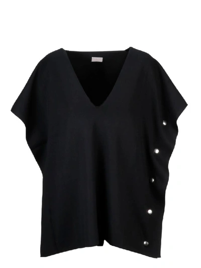 Mrz Eyelet Top In Black