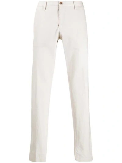 Hugo Boss Straight-leg Trousers In Neutrals