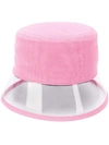 Prada Transparent Panel Bucket Hat - Pink