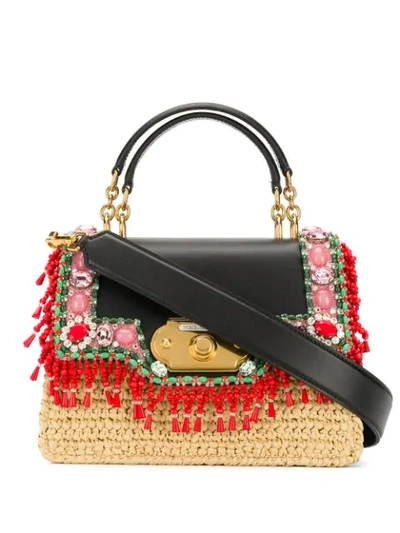 Dolce & Gabbana Medium Welcome Bag In Black