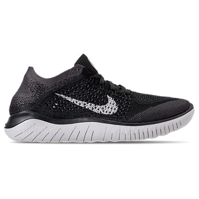 Nike Women's Free Rn Flyknit 2018 Running Shoes, Black - Size 6.0