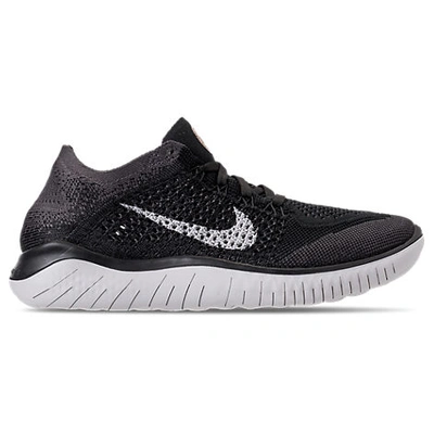Nike Women's Free Rn Flyknit 2018 Running Shoes, Black - Size 6.0 In Black