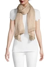 Valentino Rosa Cashmere & Silk Print Scarf In Poudre