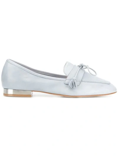 Anna Baiguera Tassel Embellished Loafers In Natur Cielo