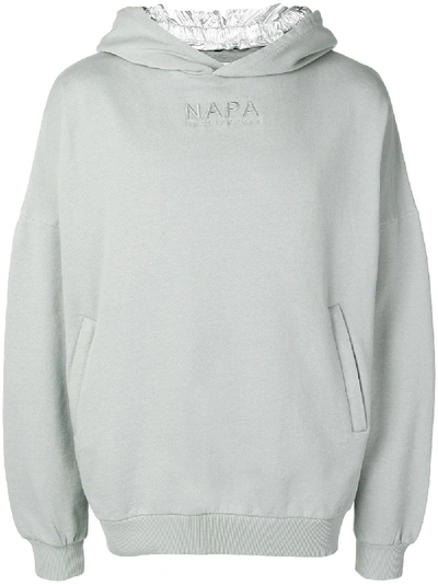 Napa By Martine Rose Embellished Logo Hoodie - Grey