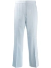 Stella Mccartney Cropped Tailored Trousers In Blue