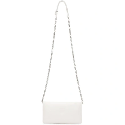 Maison Margiela Logo Patch Crossbody Bag In T1003 White