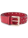 Valentino Garavani Garavani Rockstud Quilted Belt In 0ro Red