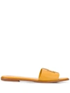 Tory Burch Ines Slides In Daylily (yellow)