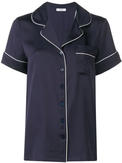 Peserico Short-sleeved Shirt In Blue