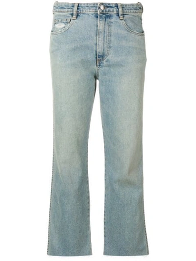 Simon Miller Largo Cropped Jeans In Blue