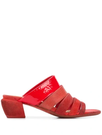 Marsèll Tonal Mules In Red