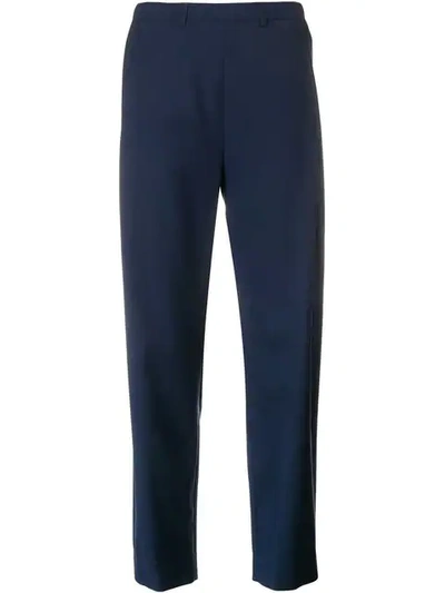Stephan Schneider High Waisted Tailored Trousers In Blue