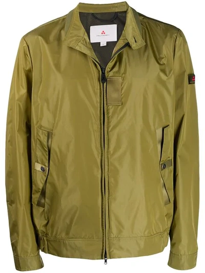 Peuterey Jacket With Logo Tag In Green