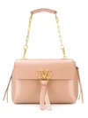 Valentino Garavani Medium Vring Chain Bag In Pink