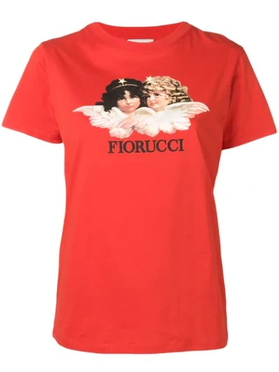 Fiorucci Vintage Angels T-shirt In Orange