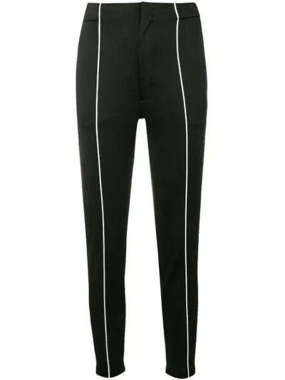 Y-3 Contrast Pipe Trousers In Black