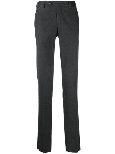 Pt01 Slim Fit Tailored Trousers In Grey