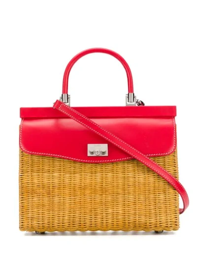 Rodo Medium Tote Bag In Red