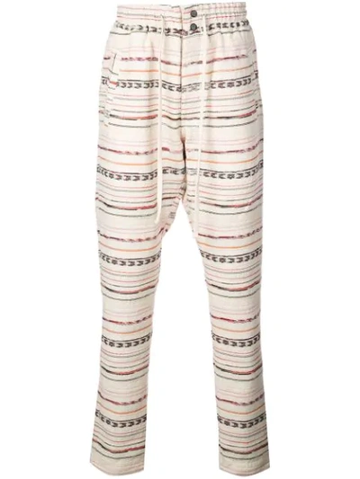 Alchemist Sandman Striped Trousers In Neutrals