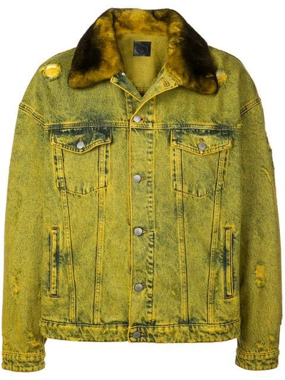 Alchemist Rocky Denim Jacket In Yellow