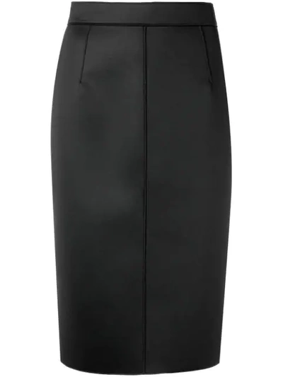 N°21 Nº21 Midi Pencil Skirt - Black