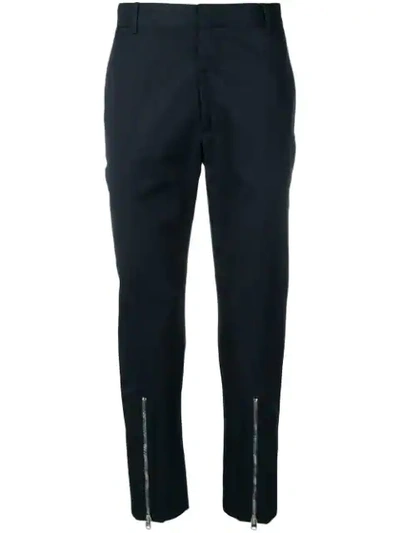 Alexander Mcqueen Tailored Trousers In Blue