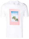 Altea Palm Tree Print T-shirt In White