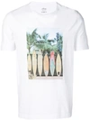 Altea Surfboard Print T-shirt In White