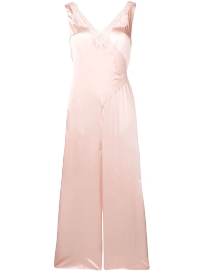 Stella Mccartney Lace Detail Jumpsuit In Pink