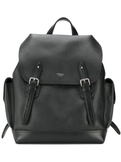 Mulberry Heritage Textured Backpack In Black