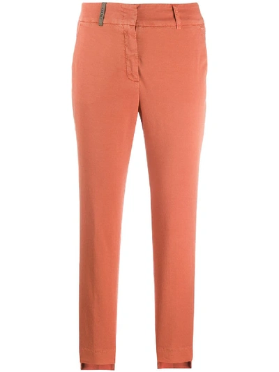 Peserico Skinny Trousers - Orange